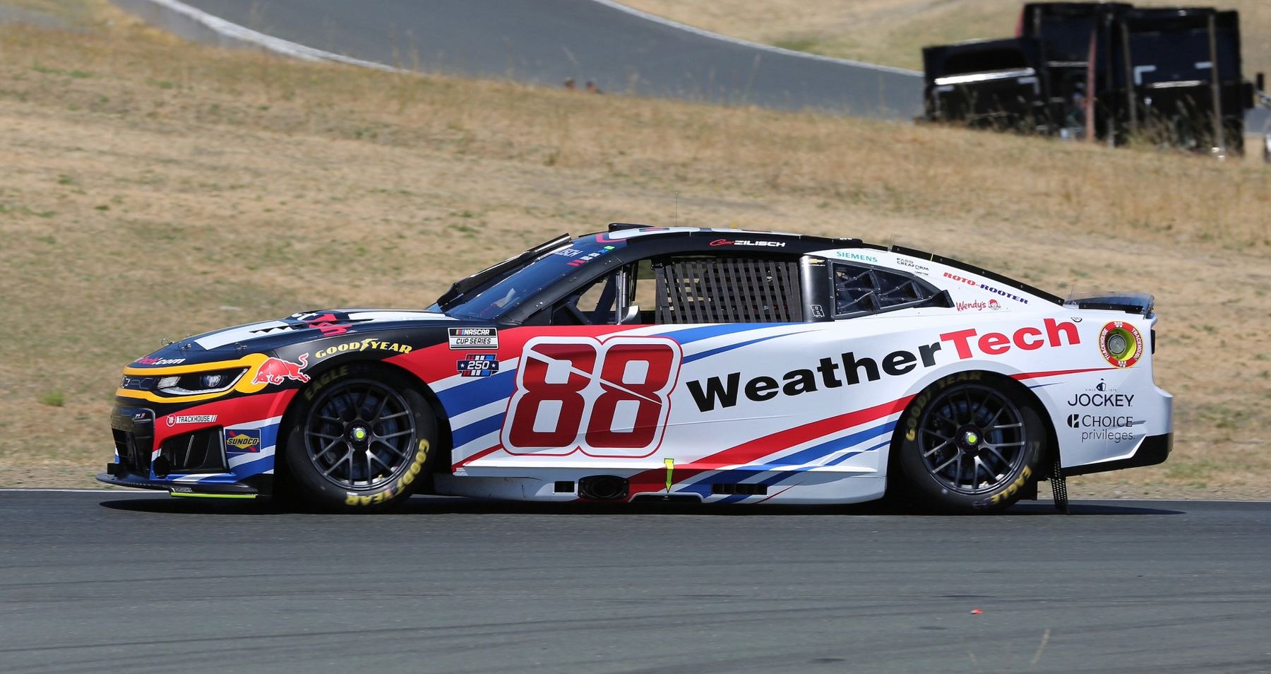 Connor Zilisch's No. 88 Trackhouse Chevrolet at Sonoma